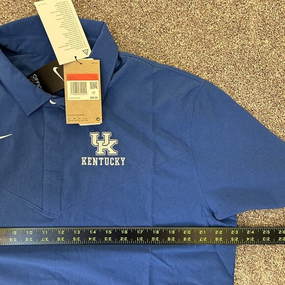 Nike Men's Kentucky Wildcats Polo Shirt Size L Blue NCAA Football NWT $85 - Picture 11 of 12